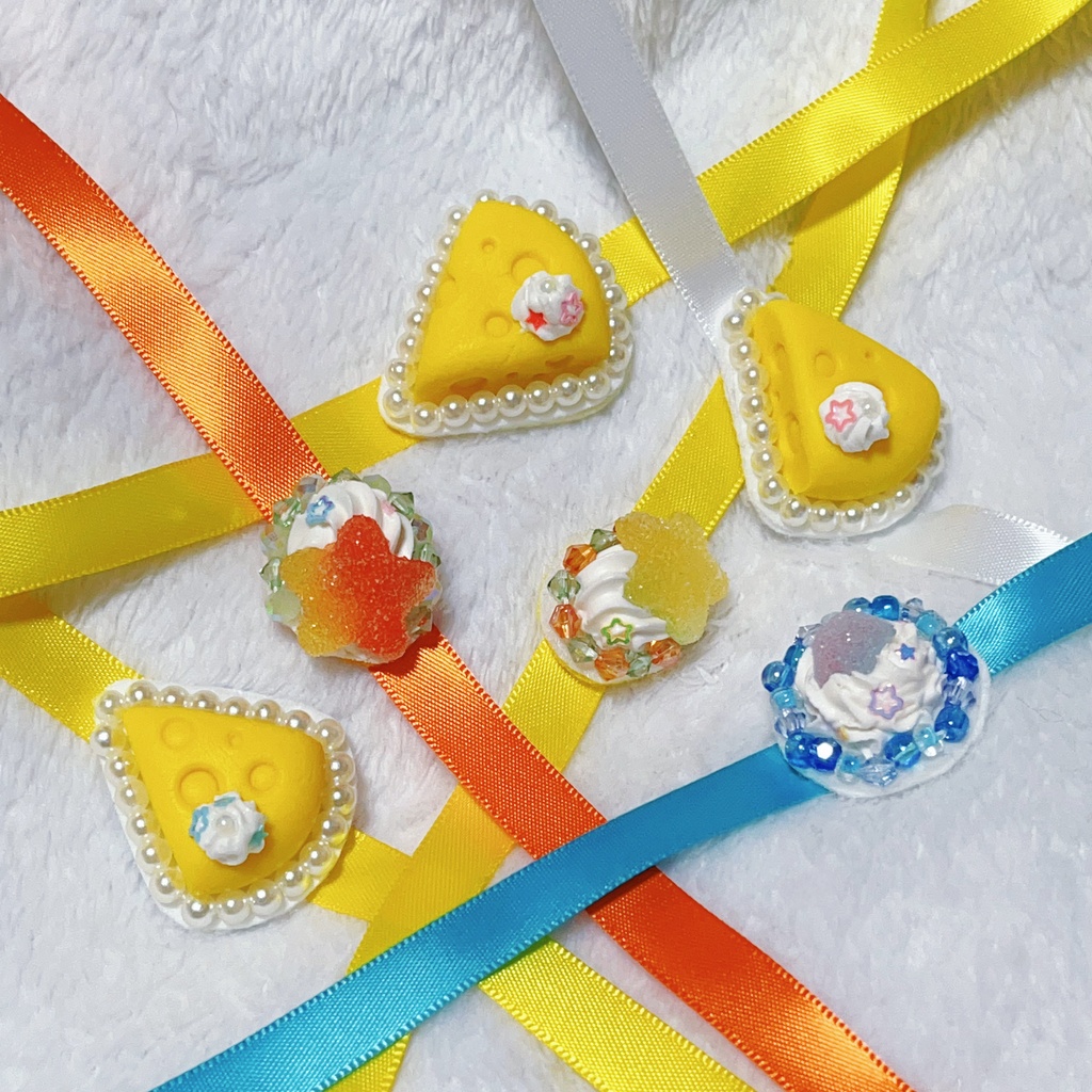 B品🌟ホイップ&チーズケーキのオシャレセット(ぬいぐるみ用アクセサリー)