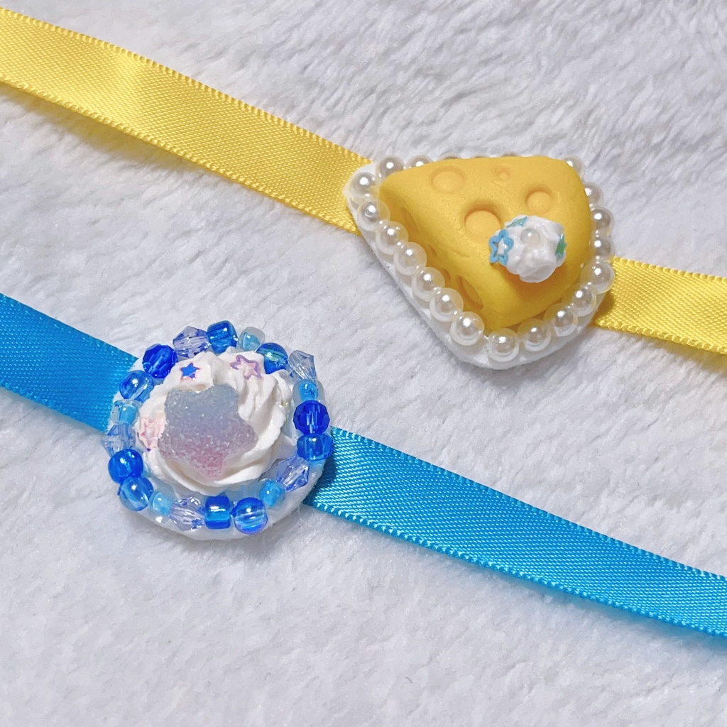 B品🌟ホイップ&チーズケーキのオシャレセット(ぬいぐるみ用アクセサリー)