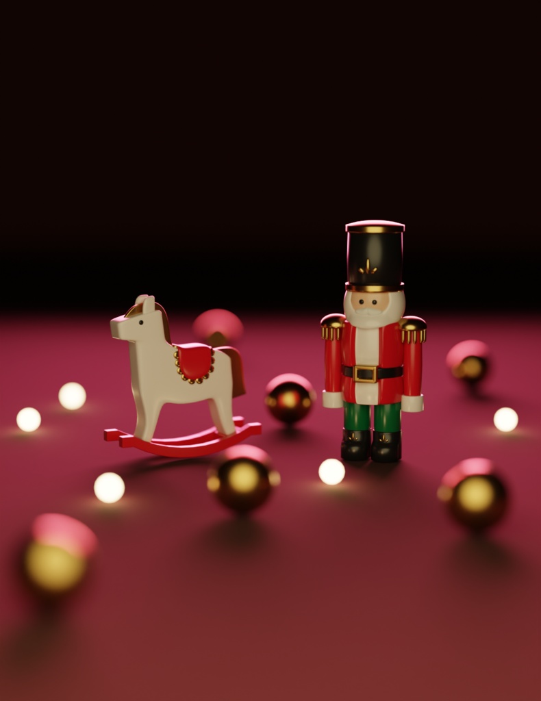 【blender】クリスマスオーナメント
