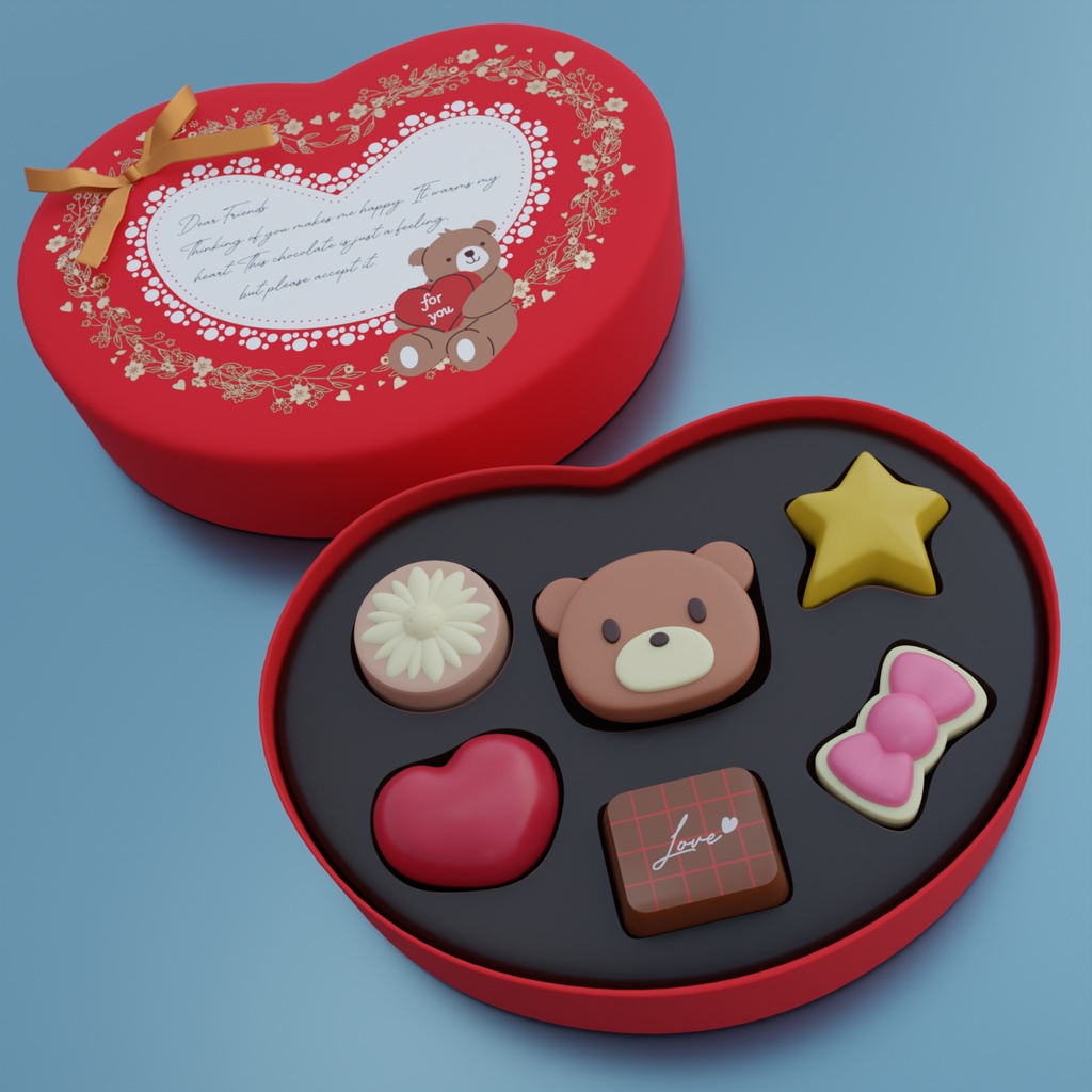 バレンタインデーのチョコ3種(本命・友チョコ・手作り)