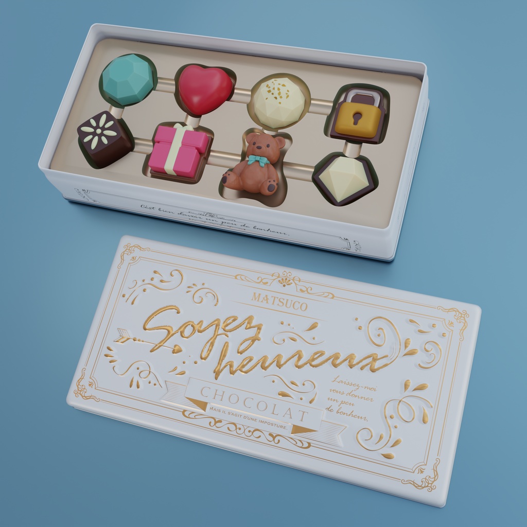 バレンタインデーのチョコ3種(本命・友チョコ・手作り)