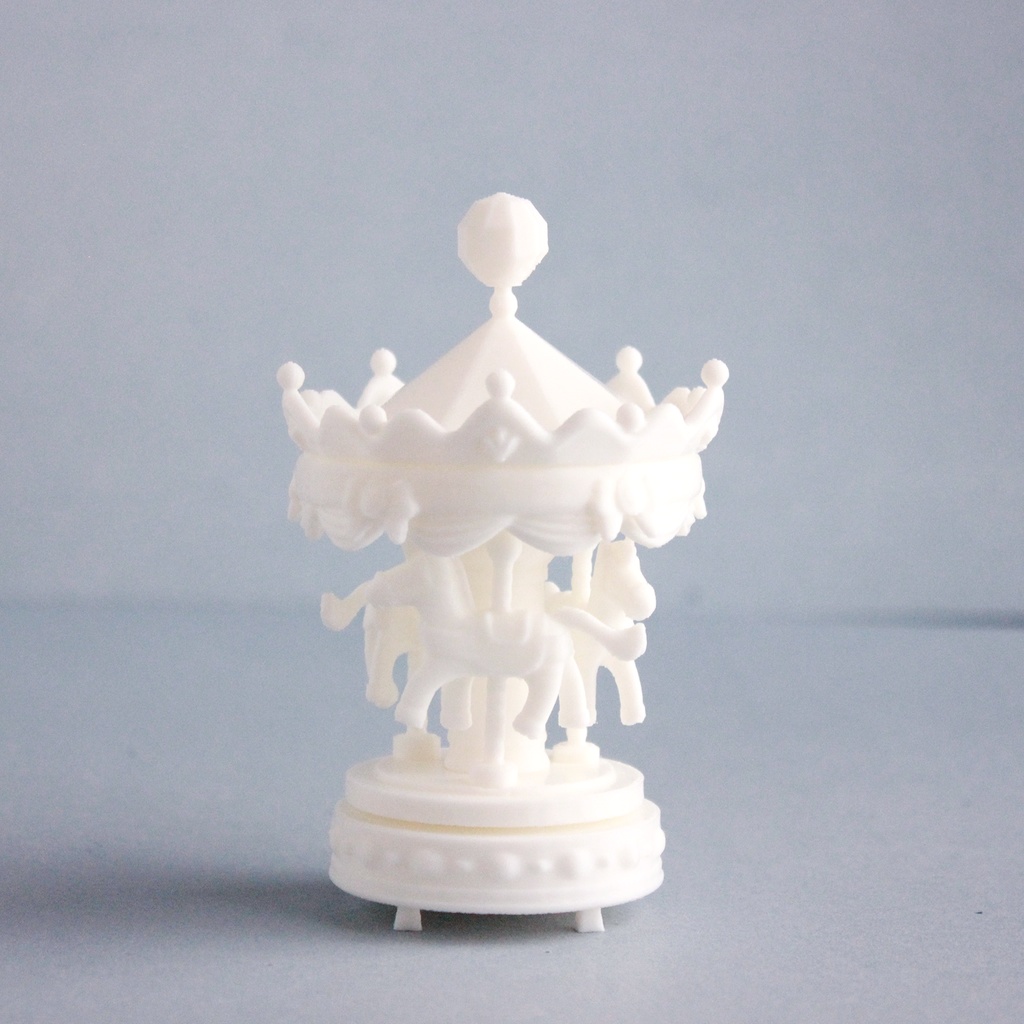 【STLデータ】3Dプリントして組み立てるメリーゴーラウンド