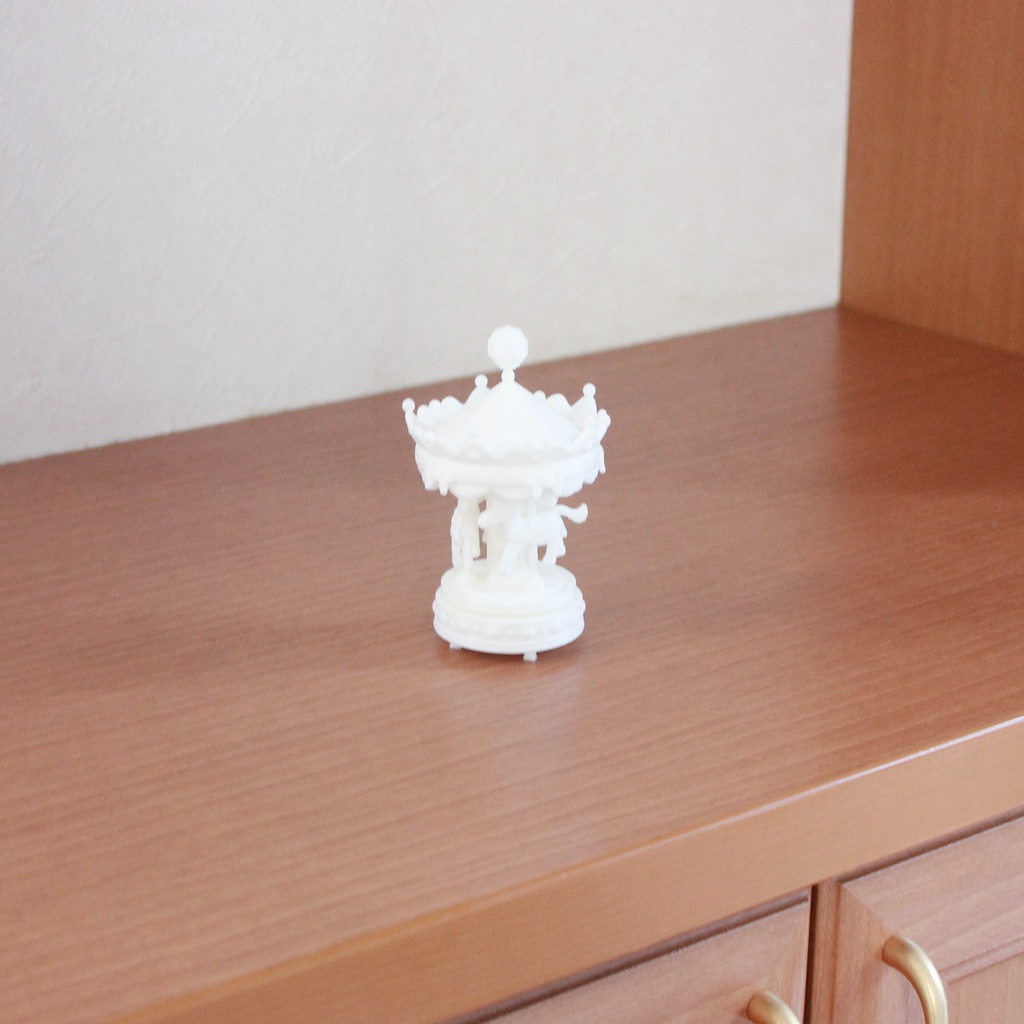 【STLデータ】3Dプリントして組み立てるメリーゴーラウンド