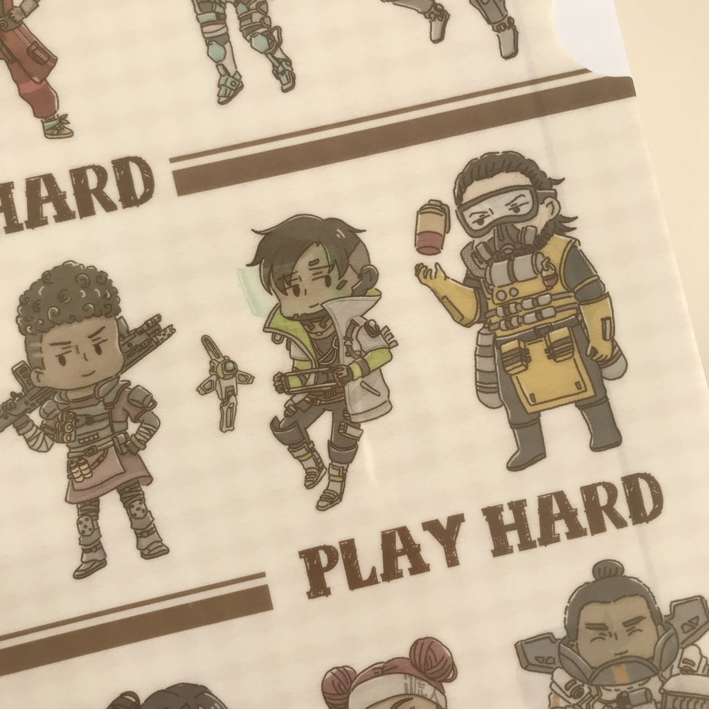 APEXクリアファイル(パスとレヴナントは裏にいます)