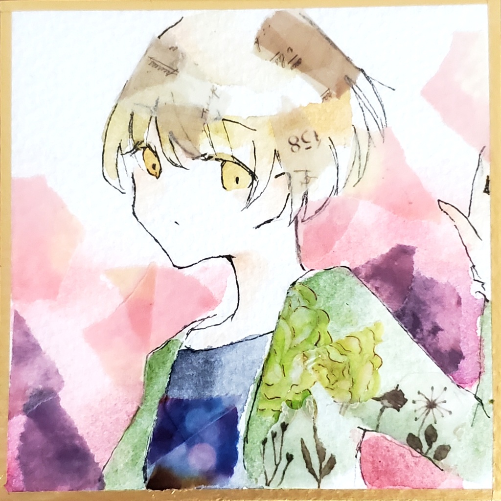 マステイラスト色紙/豆色紙サイズ