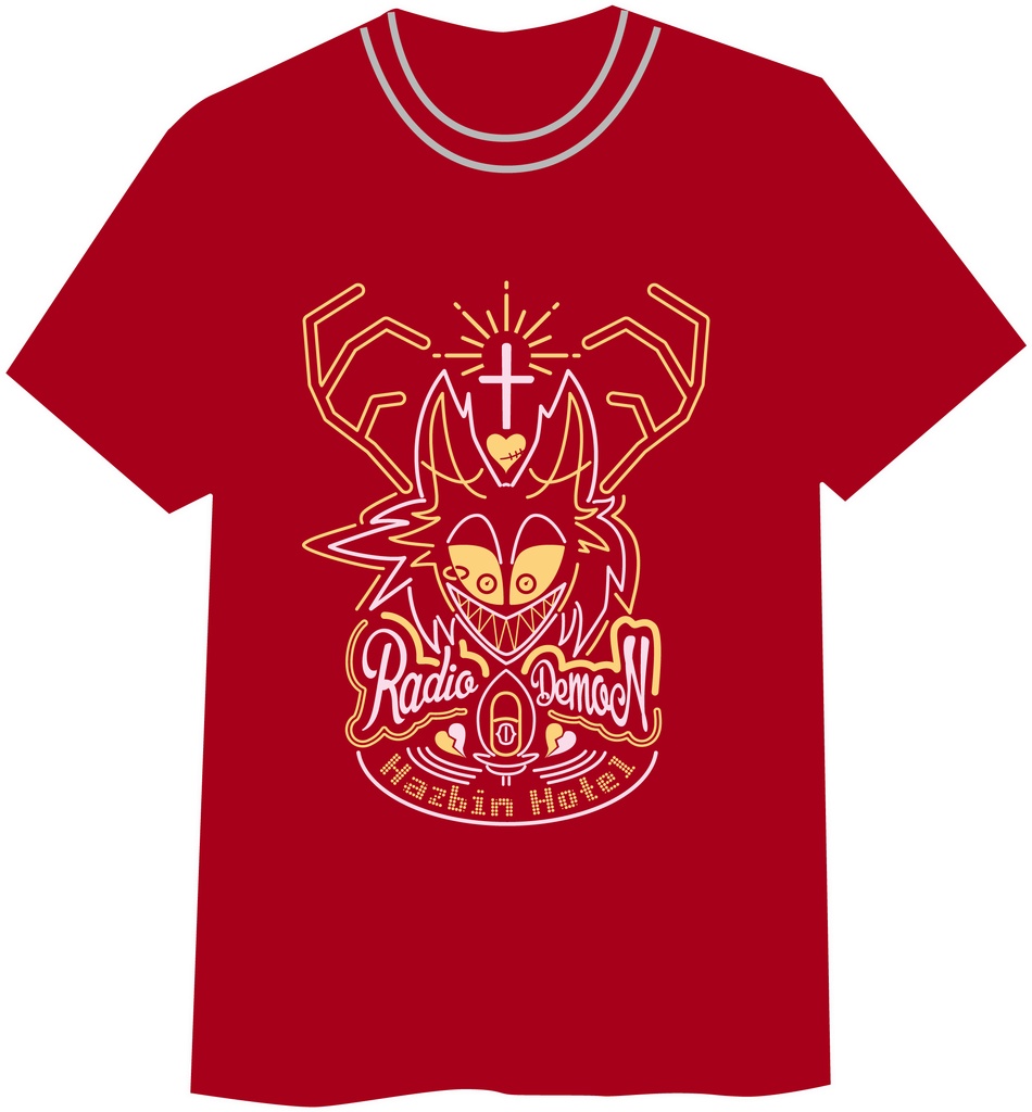 ハズビン風　ラジオデーモンTシャツ Sサイズ