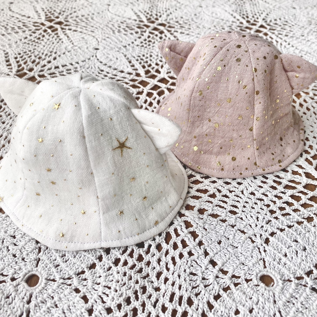 ねこ耳リバーシブルチューリップハット