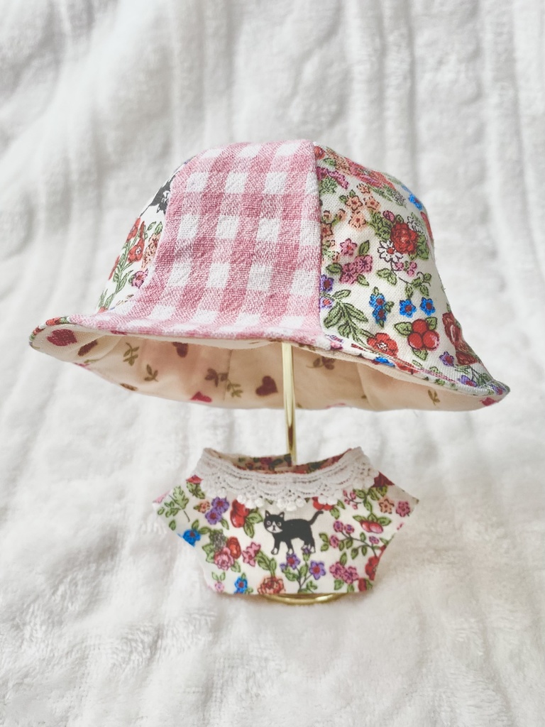 12cmぬい用ピンクねこセット