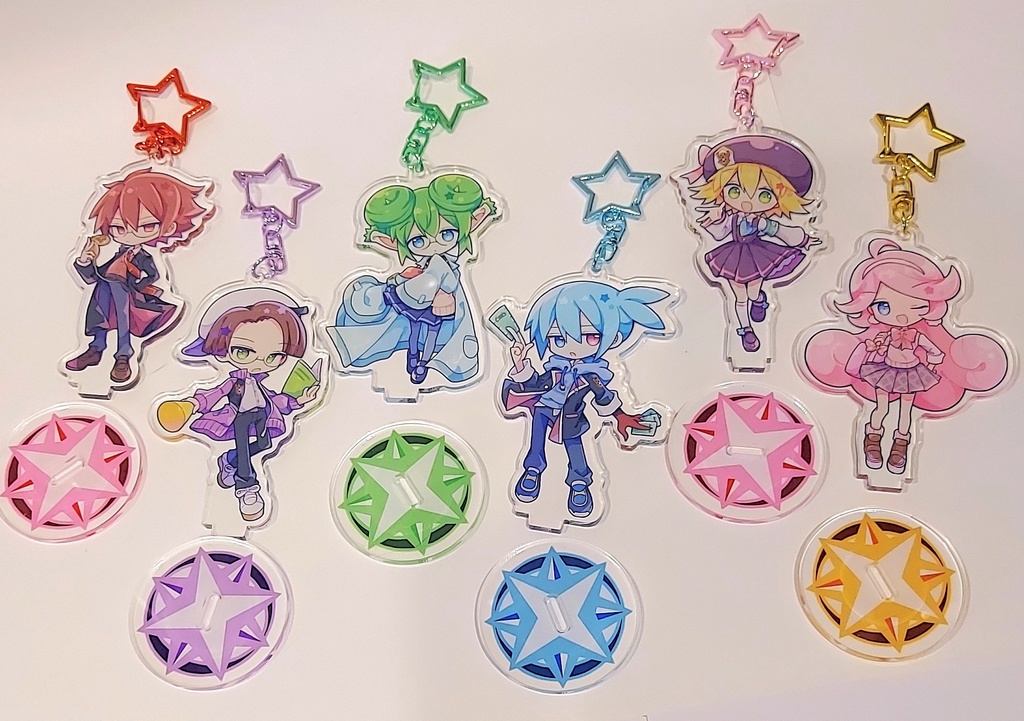 幾星学園 魔導学校組 アクスタキーホルダー(6種)