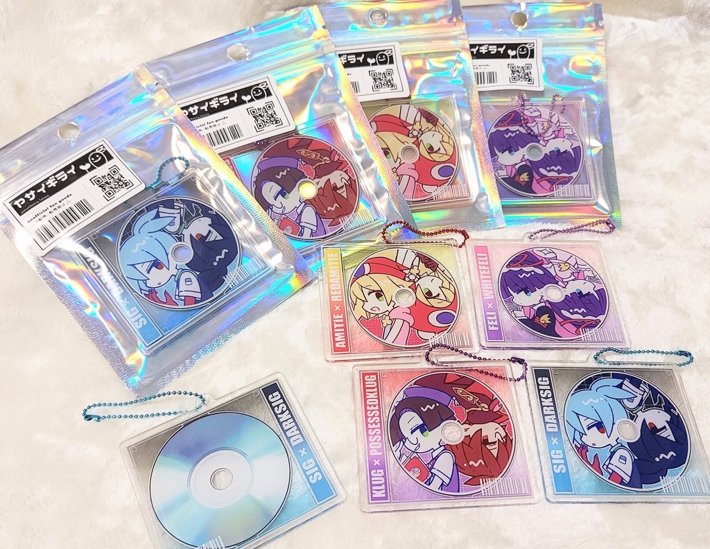 フィバ組CD風アクリルキーホルダー