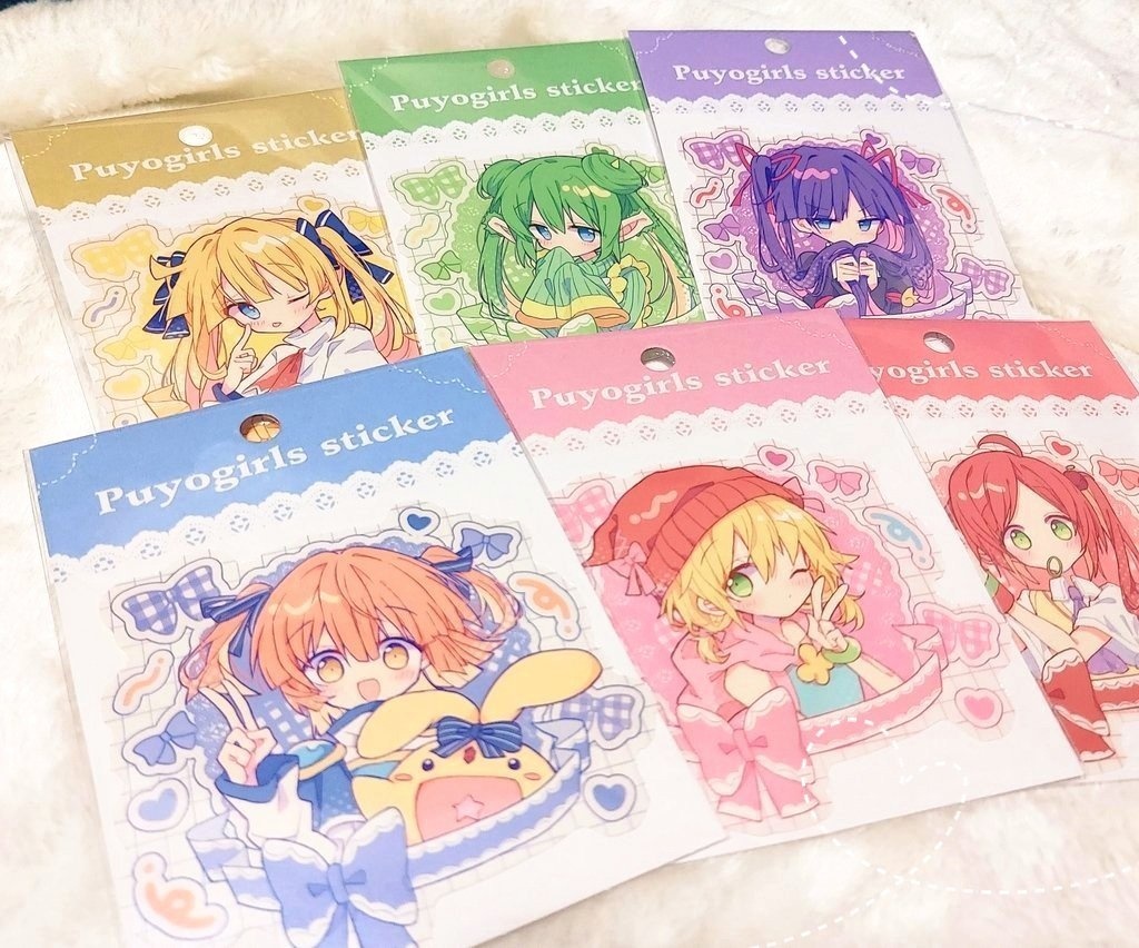 ぷよ女子組ステッカー