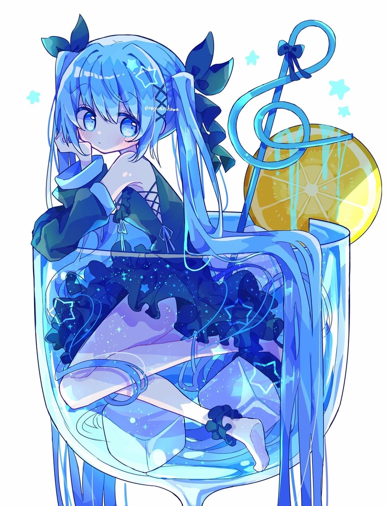 初音ミクグラスアクリルスタンド