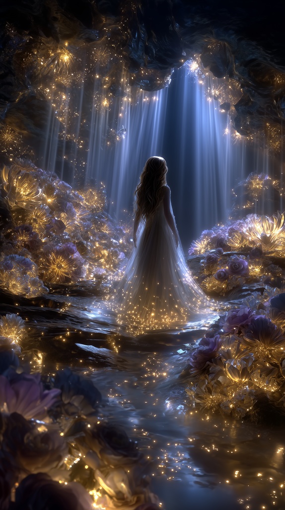 【デジタル壁紙】Luminous Story Vol.1 ─ 黄金の月と光の少女