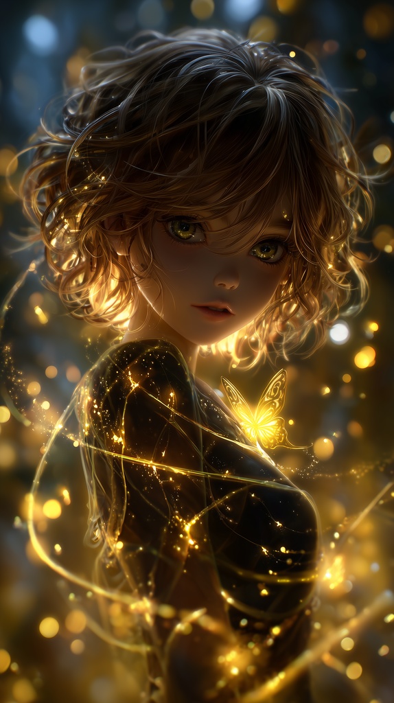 【デジタル壁紙】Luminous Story Vol.1 ─ 黄金の月と光の少女