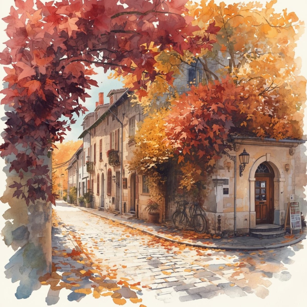 Cozy Autumn Days – 花と小物のあたたかい水彩素材集(コージーライフver))