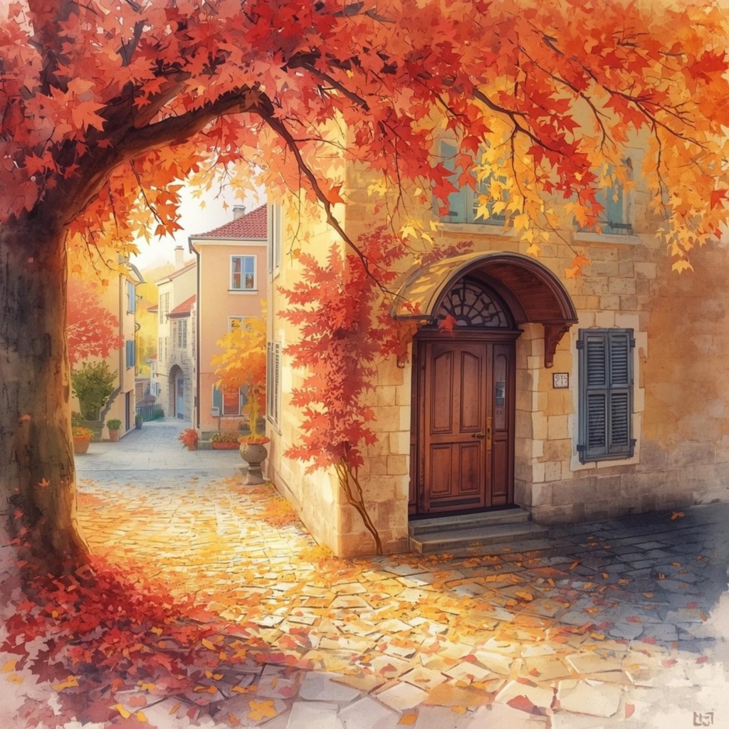 Cozy Autumn Days – 花と小物のあたたかい水彩素材集(コージーライフver))