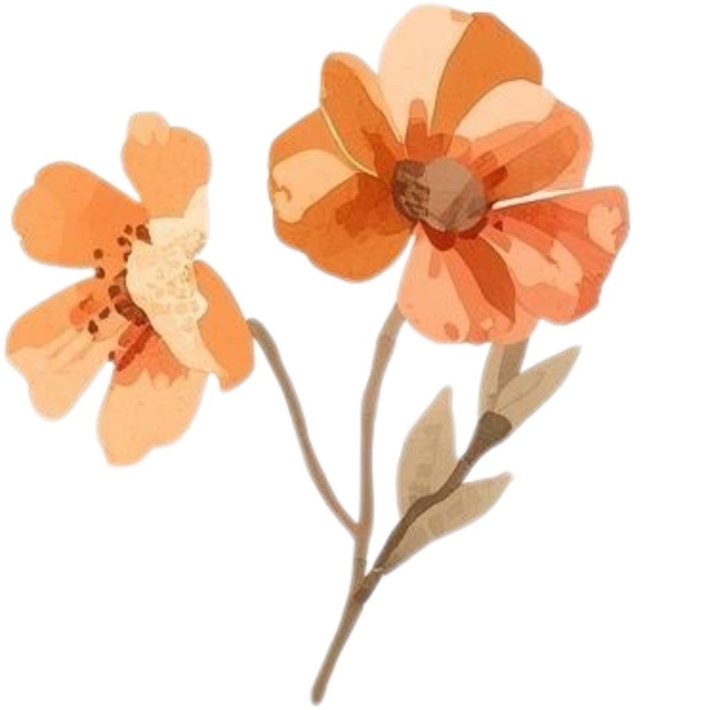 Autumn Elegance – 秋色ローズとハーブの水彩フローラル素材集(シンプル版)