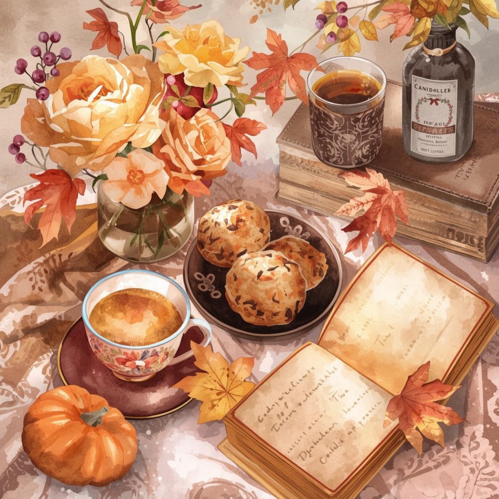 Autumn Floral & Cozy Life Bundle – 秋のフローラル&コージーライフ素材セット