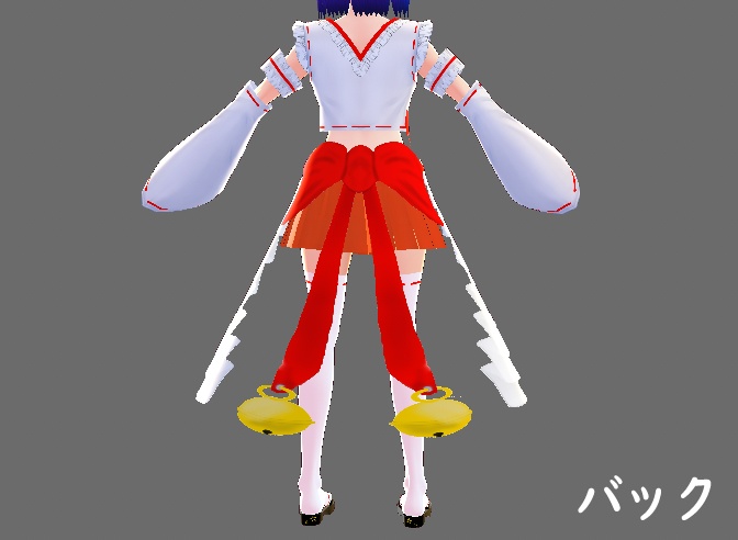 【無料版あり】巫女メイド(VRoid用(ベータ版)衣装テクスチャ)