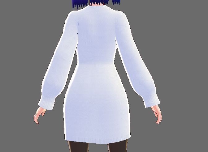 【無料版あり】ニットのワンピ(VRoid用(ベータ版)衣装テクスチャ)