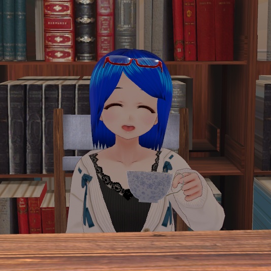 アンダーリムのメガネ【VRChat想定】