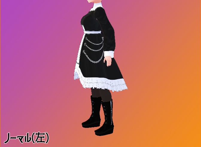 ハロウィンシスターセット(VRoid用(ベータ版)衣装テクスチャ&3Dモデル(ベール))