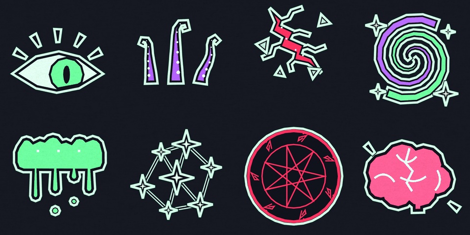 PaperPop Eldritch|コズミックホラー演出エフェクト16本(ココフォリア・配信向け/ツクールMZ・Unity対応/商用可)
