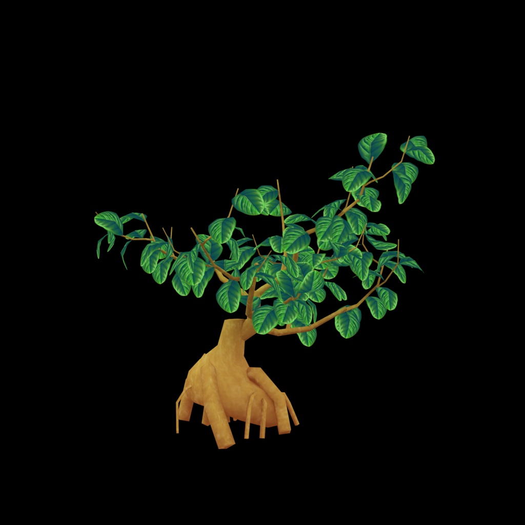 【3Dモデル】観葉植物17点×鉢10点の170パターンのVRchat用小物セット