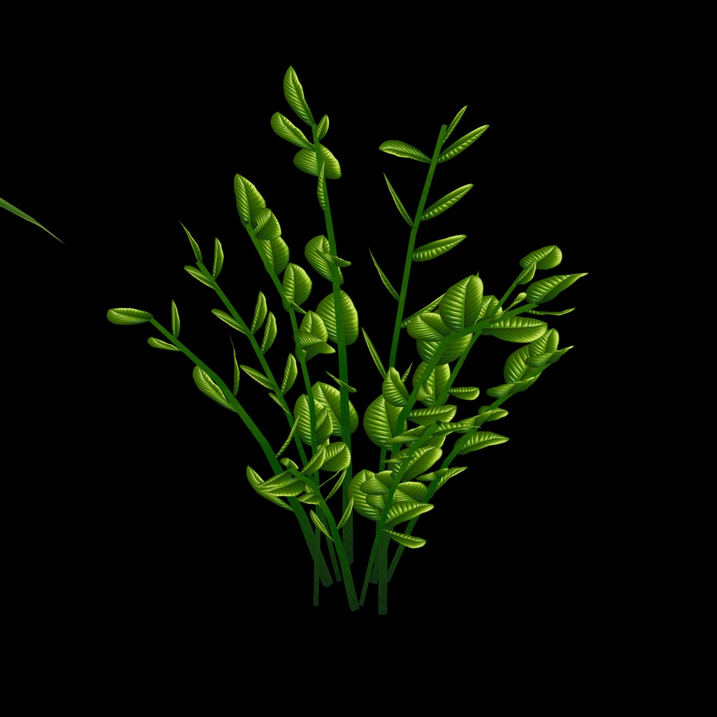 【3Dモデル】観葉植物17点×鉢10点の170パターンのVRchat用小物セット