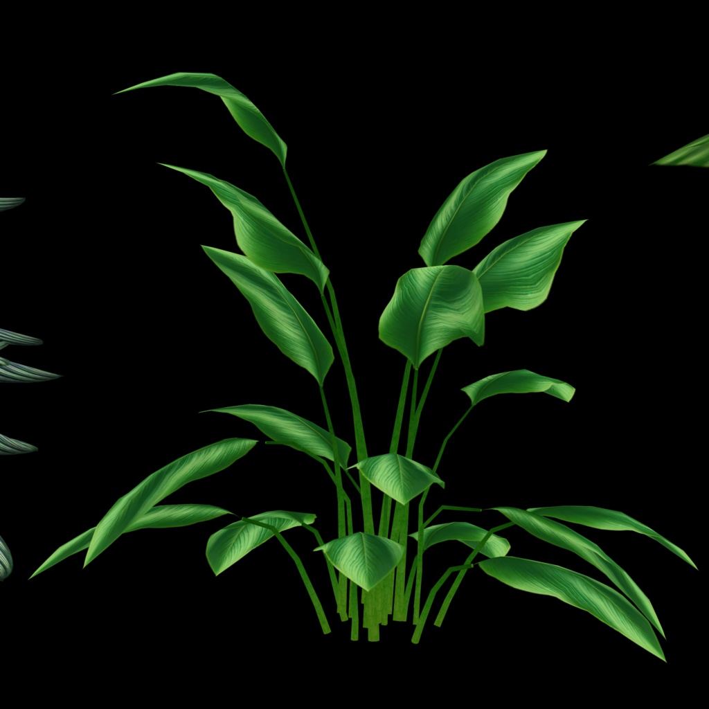 【3Dモデル】観葉植物17点×鉢10点の170パターンのVRchat用小物セット