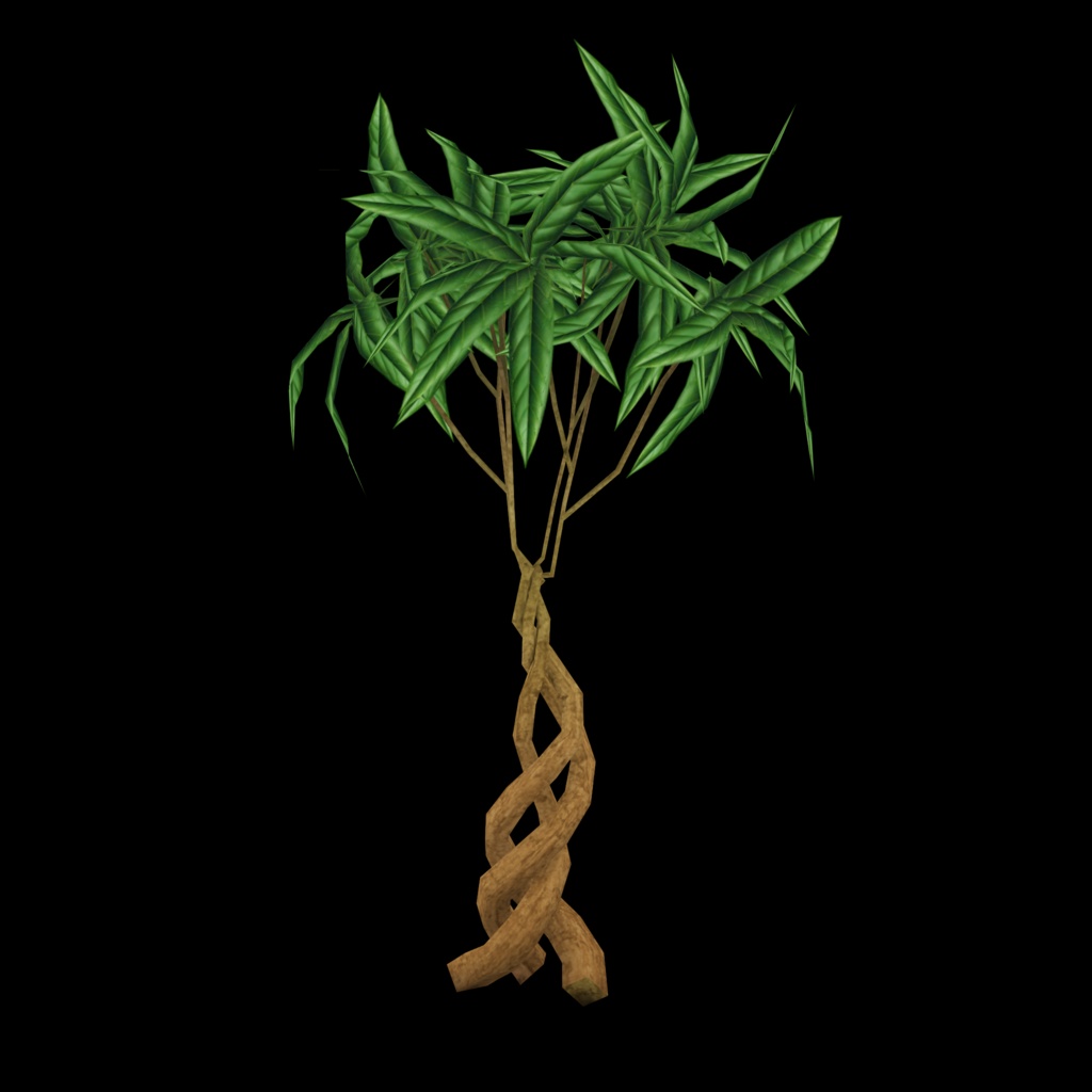 【3Dモデル】観葉植物17点×鉢10点の170パターンのVRchat用小物セット