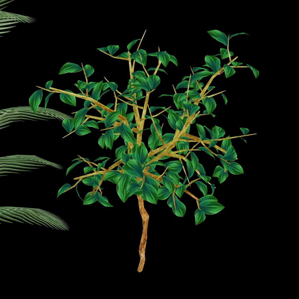 【3Dモデル】観葉植物17点×鉢10点の170パターンのVRchat用小物セット