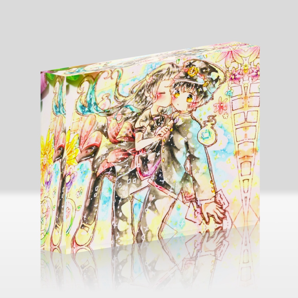 *おまじない♡花寧々アクリルブロック*