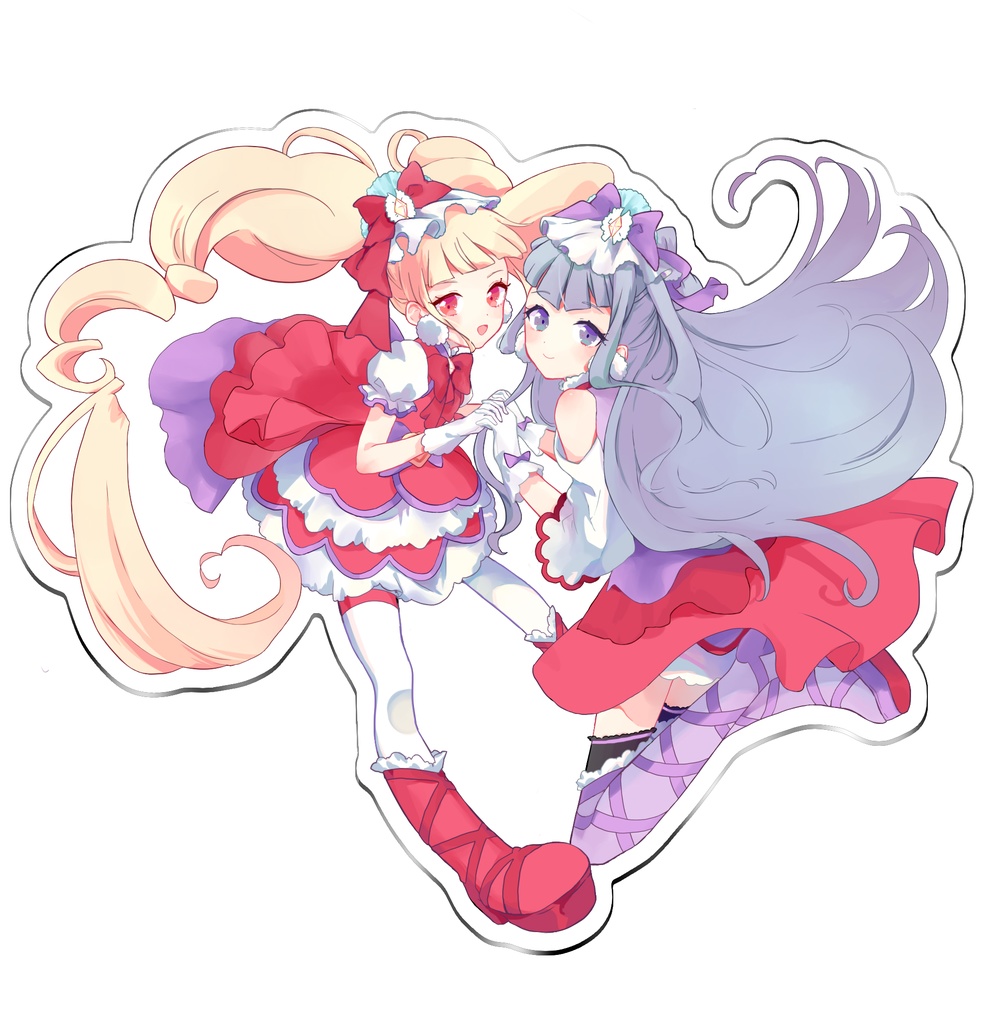 キュアマシェリ&キュアアムールアクリルスタンド&缶バッジセット