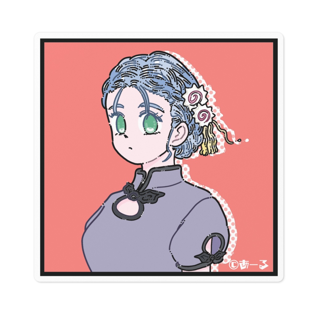 なるとのかみかざり（ステッカー）