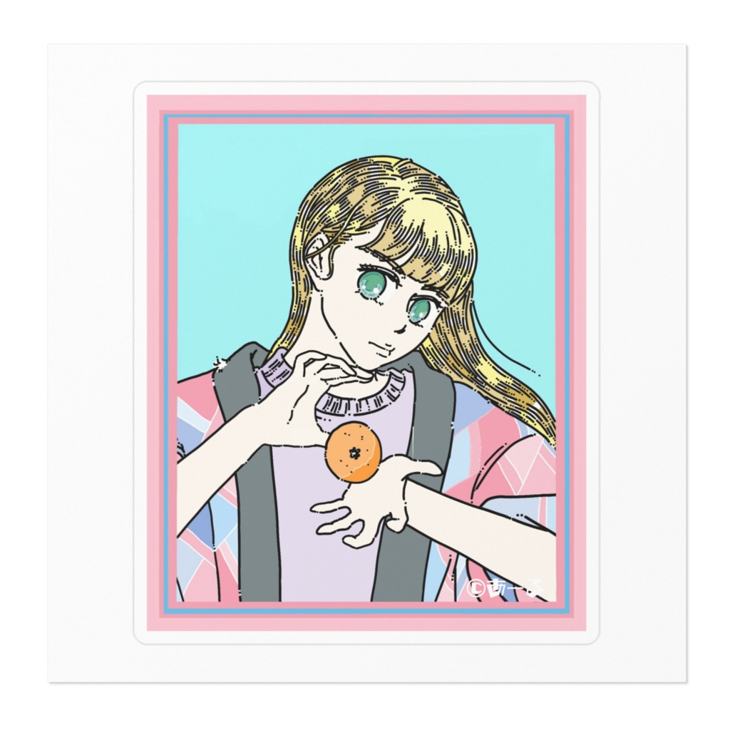 みかん1(ステッカー)