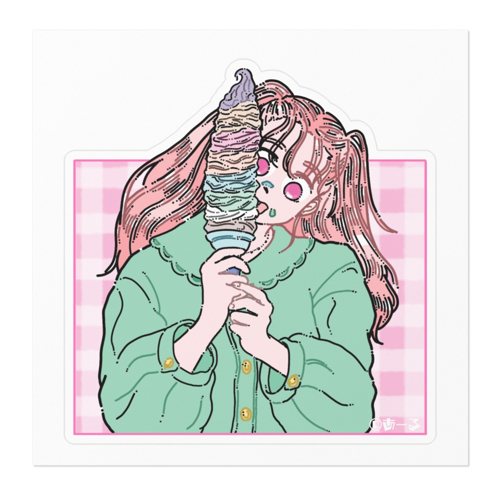 そふとくりーむ(ステッカー)