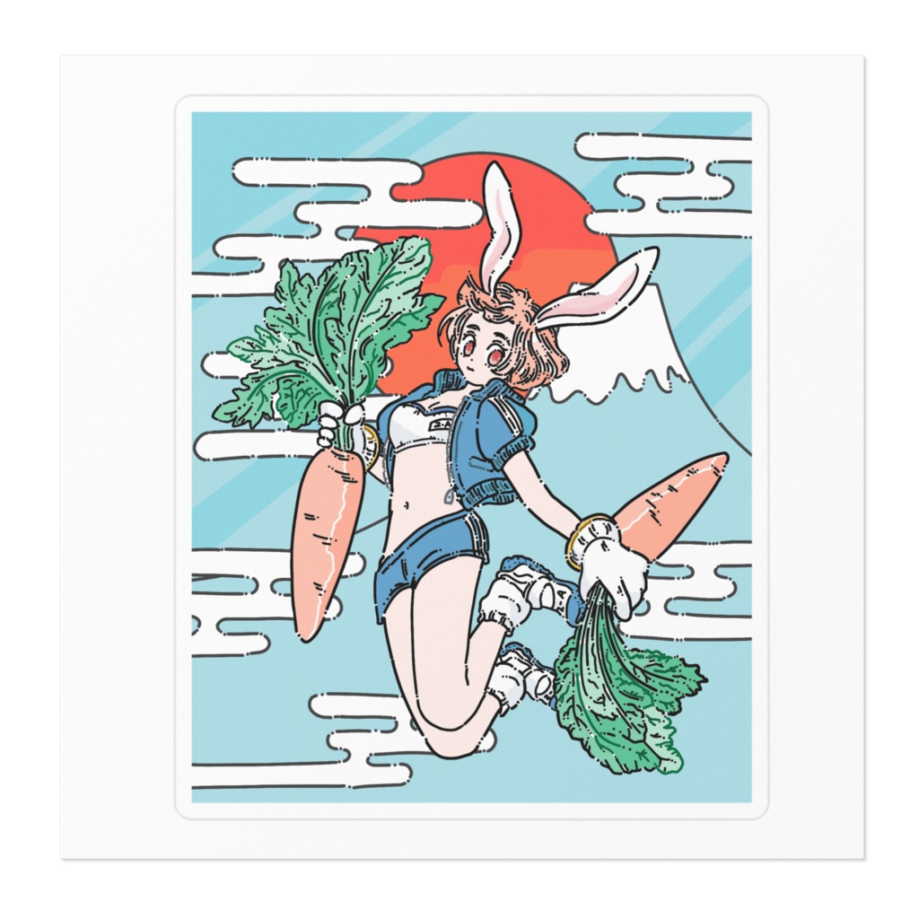 にんじん3(ステッカー)