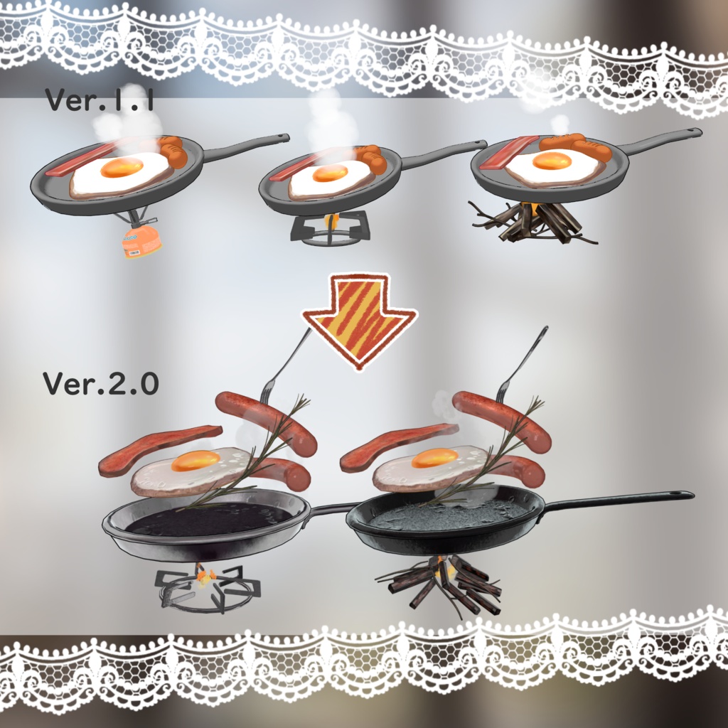 朝ごはんヘイロー【Ver2.0更新・新規モデル】