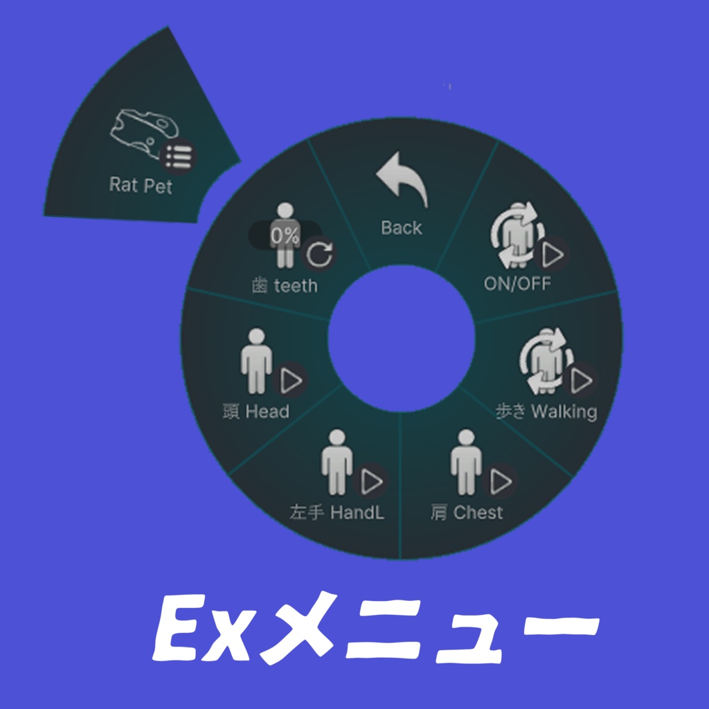 歯の長さを調節できるネズミ【追従ペット】