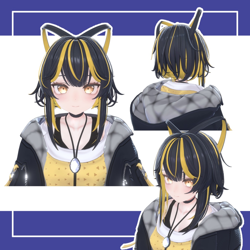 【無料/free】ルチカちゃん専用デフォ髪メッシュマスク