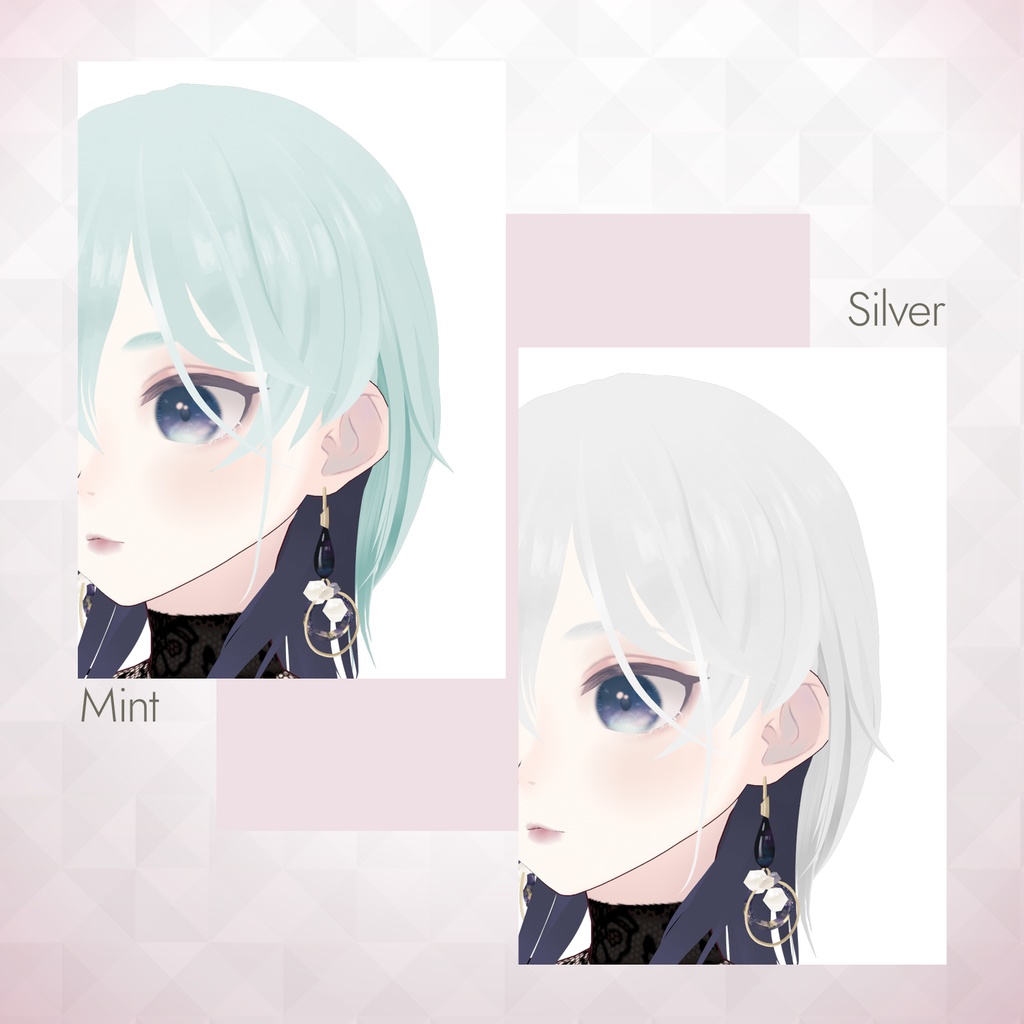 【VRoid正式版】ネオウルフカット ヘアプリセット / Wolf cut Hair preset