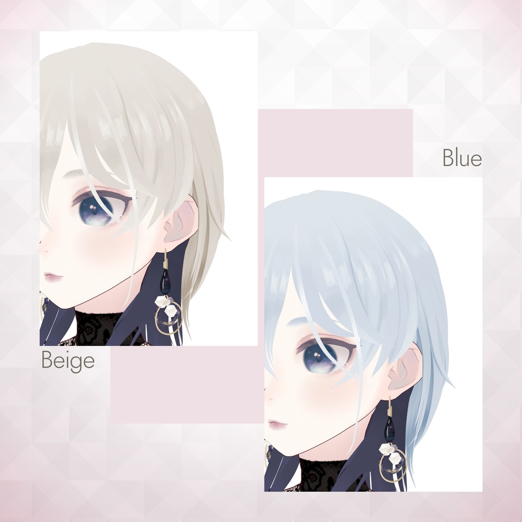 【VRoid正式版】ネオウルフカット ヘアプリセット / Wolf cut Hair preset