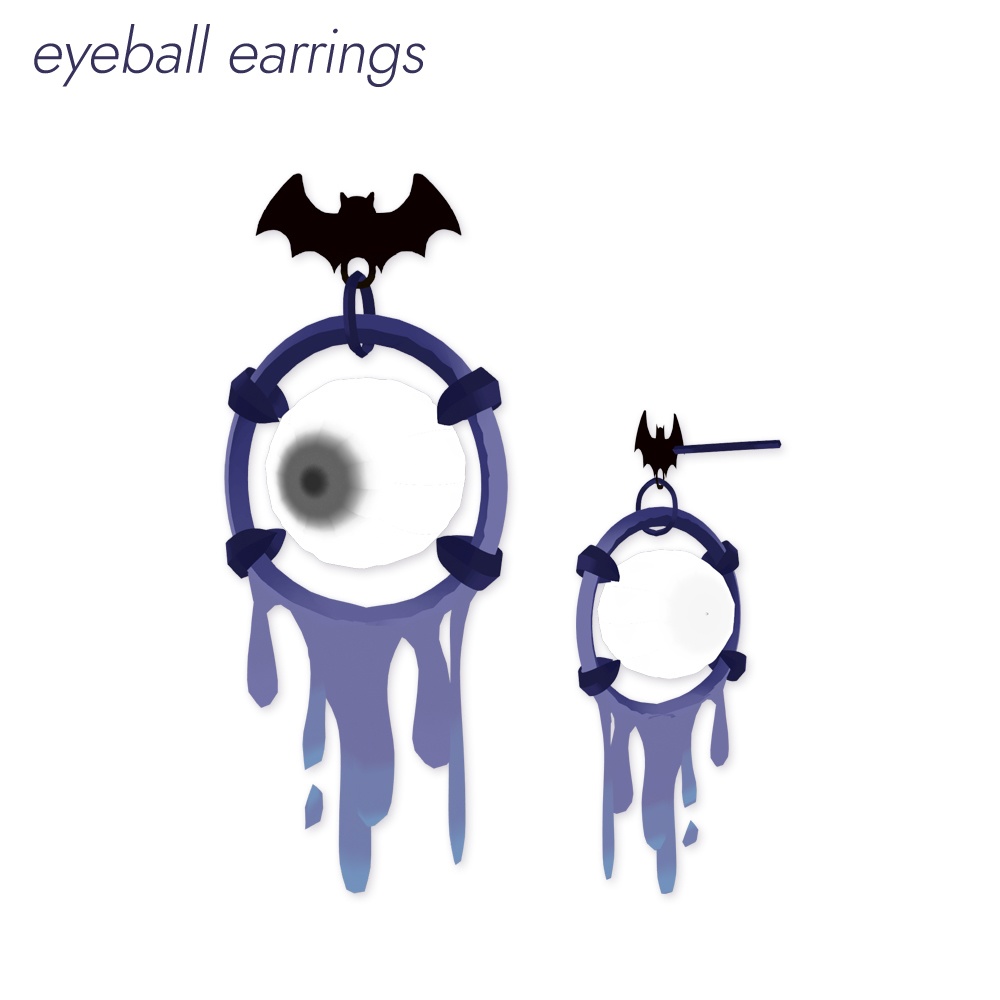 【無料有/VRoid正式版】ゾンビになる肌スキン & 目玉ピアス/Zombie texture & earrings【ハロウィン】