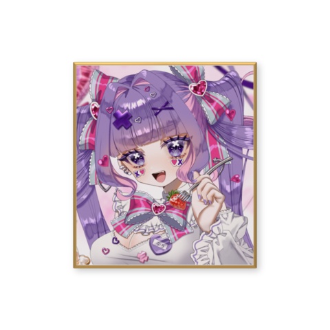 【受注生産】むてきのなち2周年記念イラスト色紙 【直筆サイン入り】