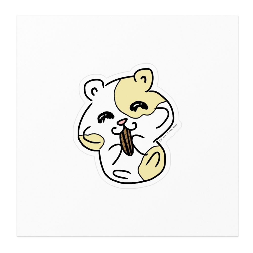 もっちりハムちゃんステッカー