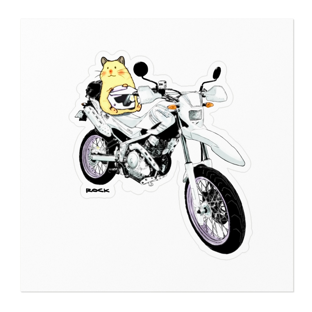 カッコいいバイクに乗せてねステッカー