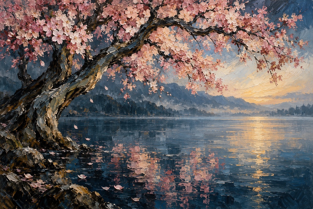 暁の桜