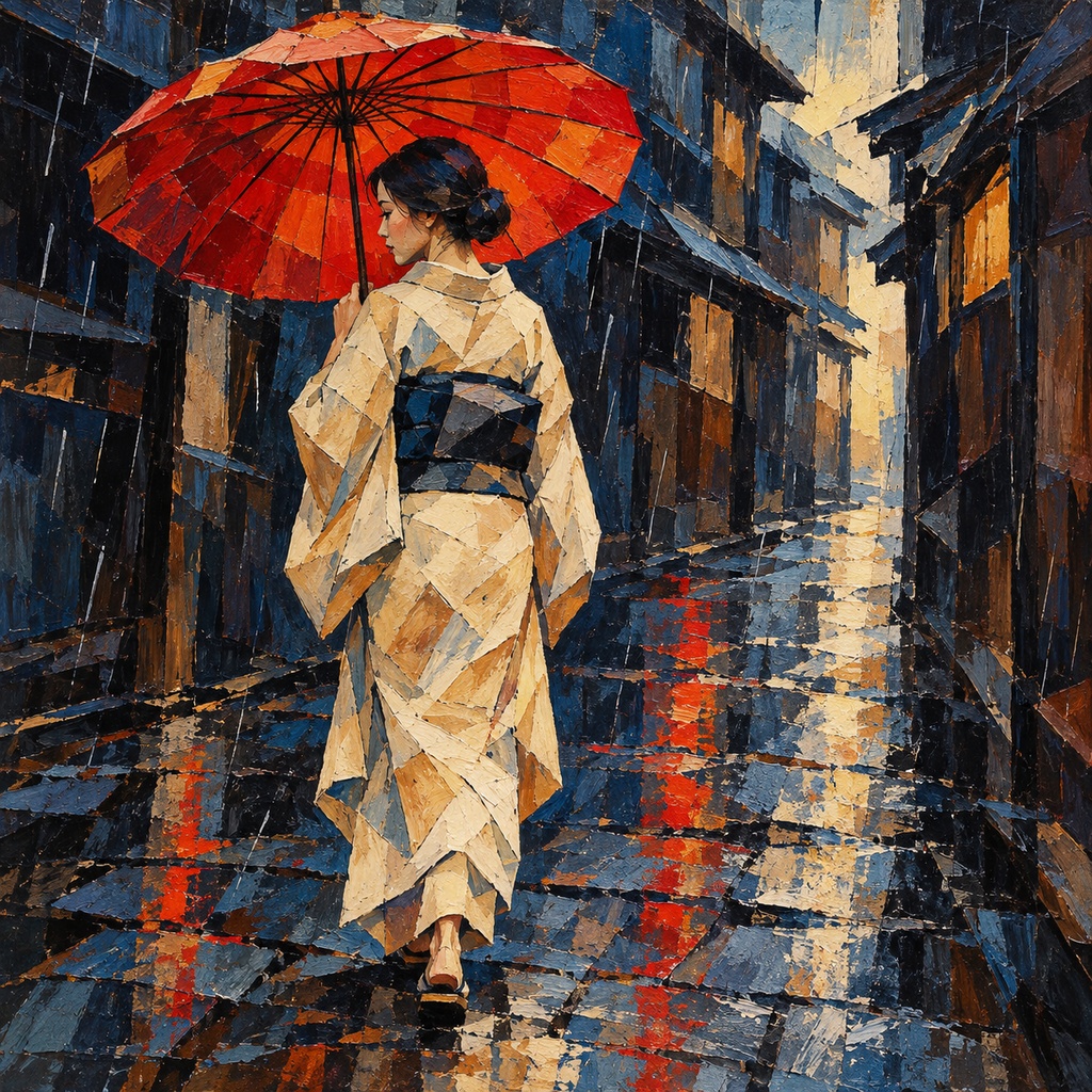 雨の向こうへ