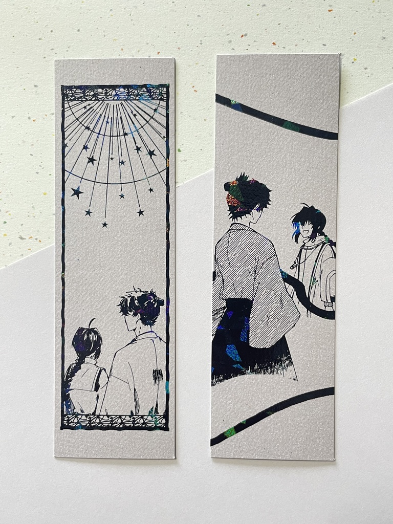 全面箔しおり2種